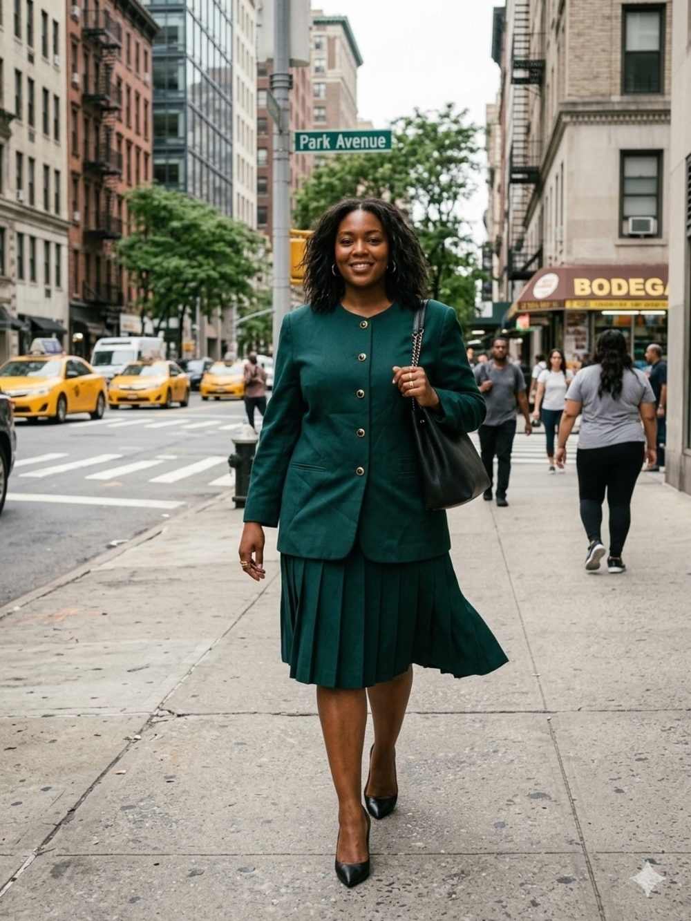 Vintage Teal Liz Claiborne 2 Piece Skirt Suit With Pleated Skirt Size 16 P2P 21 - Picture 2 of 12